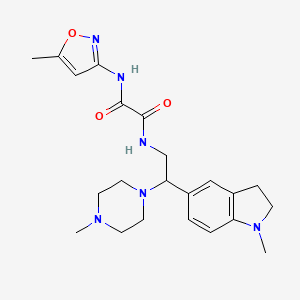 N1-(2-(1-methylindolin-5-yl)-2-(4-methylpiperazin-1-yl)ethyl)-N2-(5-methylisoxazol-3-yl)oxalamide