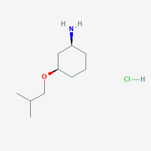 (1S,3R)-3-(2-Methylpropoxy)cyclohexan-1-amine;hydrochloride