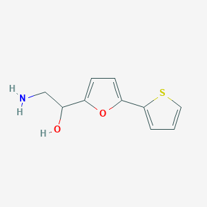 molecular formula C10H11NO2S B2711815 2-Amino-1-(5-thiophen-2-ylfuran-2-yl)ethanol CAS No. 2380086-91-7