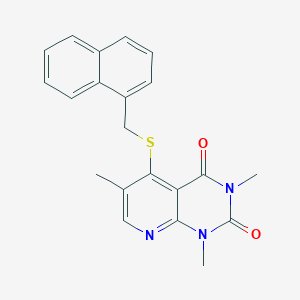 1,3,6-trimethyl-5-((naphthalen-1-ylmethyl)thio)pyrido[2,3-d]pyrimidine-2,4(1H,3H)-dione