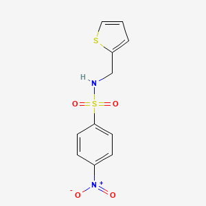 molecular formula C11H10N2O4S2 B2711822 4-nitro-N-(thiophen-2-ylmethyl)benzenesulfonamide CAS No. 321703-47-3