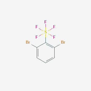 molecular formula C6H3Br2F5S B2711855 (2,6-二溴苯基)-五氟-λ6-硫烷 CAS No. 2514942-08-4