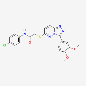 N-(4-chlorophenyl)-2-((3-(3,4-dimethoxyphenyl)-[1,2,4]triazolo[4,3-b]pyridazin-6-yl)thio)acetamide