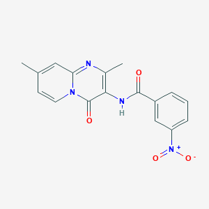 molecular formula C17H14N4O4 B2711887 N-(2,8-dimethyl-4-oxo-4H-pyrido[1,2-a]pyrimidin-3-yl)-3-nitrobenzamide CAS No. 897616-91-0