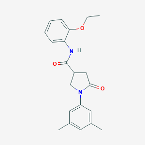 molecular formula C21H24N2O3 B271191 1-(3,5-dimethylphenyl)-N-(2-ethoxyphenyl)-5-oxopyrrolidine-3-carboxamide 