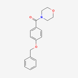 molecular formula C18H19NO3 B2711921 Morpholin-4-yl-(4-phenylmethoxyphenyl)methanone CAS No. 92012-45-8