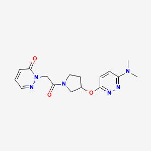 2-(2-(3-((6-(dimethylamino)pyridazin-3-yl)oxy)pyrrolidin-1-yl)-2-oxoethyl)pyridazin-3(2H)-one