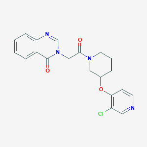 molecular formula C20H19ClN4O3 B2711931 3-(2-(3-((3-chloropyridin-4-yl)oxy)piperidin-1-yl)-2-oxoethyl)quinazolin-4(3H)-one CAS No. 2034619-68-4