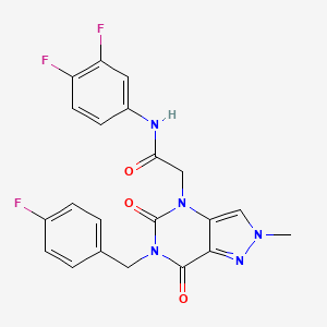 molecular formula C21H16F3N5O3 B2711941 N-(3-methylphenyl)-2-(7-oxo-3-phenylisothiazolo[4,5-d]pyrimidin-6(7H)-yl)acetamide CAS No. 951617-48-4