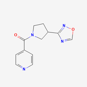 (3-(1,2,4-Oxadiazol-3-yl)pyrrolidin-1-yl)(pyridin-4-yl)methanone