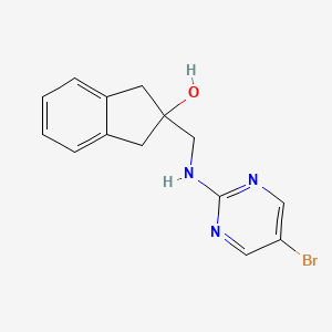 2-[[(5-Bromopyrimidin-2-yl)amino]methyl]-1,3-dihydroinden-2-ol