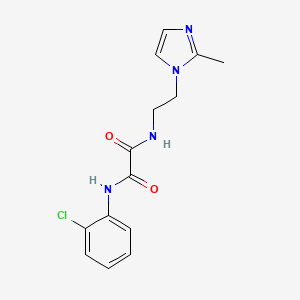 N1-(2-chlorophenyl)-N2-(2-(2-methyl-1H-imidazol-1-yl)ethyl)oxalamide