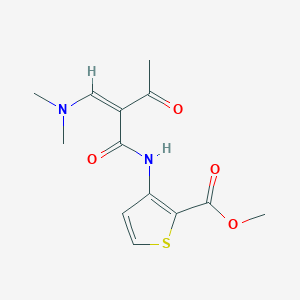 methyl 3-[(2Z)-2-[(dimethylamino)methylidene]-3-oxobutanamido]thiophene-2-carboxylate