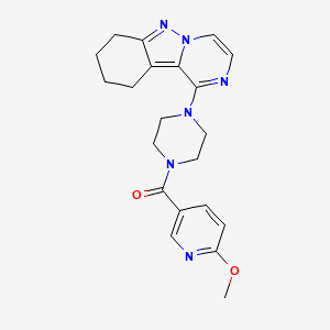 (6-Methoxypyridin-3-yl)(4-(7,8,9,10-tetrahydropyrazino[1,2-b]indazol-1-yl)piperazin-1-yl)methanone