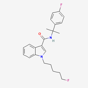 molecular formula C23H26F2N2O B2711967 1-(5-fluoropentyl)-N-[1-(4-fluorophenyl)-1-methylethyl]-1H-indole-3-carboxamide CAS No. 1631074-52-6