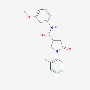 molecular formula C20H22N2O3 B271197 1-(2,4-dimethylphenyl)-N-(3-methoxyphenyl)-5-oxopyrrolidine-3-carboxamide 