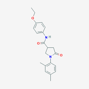 molecular formula C21H24N2O3 B271198 1-(2,4-dimethylphenyl)-N-(4-ethoxyphenyl)-5-oxopyrrolidine-3-carboxamide 