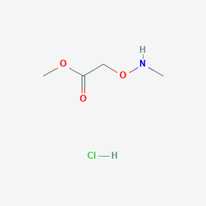 molecular formula C4H10ClNO3 B2711986 Methyl 2-((methylamino)oxy)acetate hydrochloride CAS No. 2138098-53-8