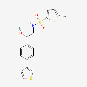 2-hydroxy-S-(5-methylthiophen-2-yl)-2-[4-(thiophen-3-yl)phenyl]ethane-1-sulfonamido