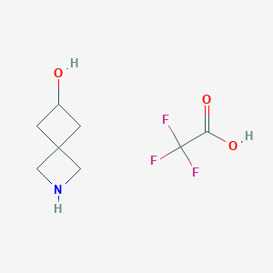 molecular formula C8H12F3NO3 B2711993 2-Azaspiro[3.3]heptan-6-ol trifluoroacetate CAS No. 1256352-97-2; 1523571-02-9