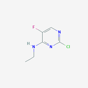 molecular formula C6H7ClFN3 B2711999 2-chloro-N-ethyl-5-fluoropyrimidin-4-amine CAS No. 321529-80-0