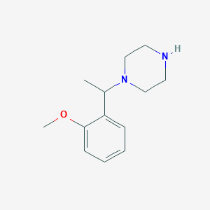 molecular formula C13H20N2O B2712002 1-[1-(2-甲氧基苯基)乙基]哌嗪 CAS No. 517855-83-3