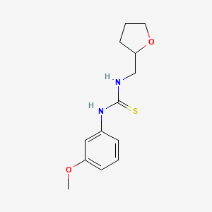 molecular formula C13H18N2O2S B2712003 1-(3-Methoxyphenyl)-3-(oxolan-2-ylmethyl)thiourea CAS No. 431917-22-5