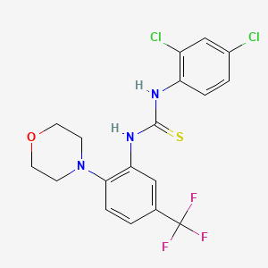 1-(2,4-Dichlorophenyl)-3-(2-morpholin-4-YL-5-(trifluoromethyl)phenyl)thiourea