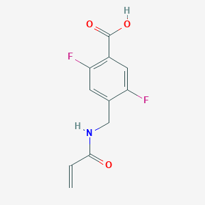 molecular formula C11H9F2NO3 B2712015 2,5-Difluoro-4-[(prop-2-enoylamino)methyl]benzoic acid CAS No. 2305457-49-0