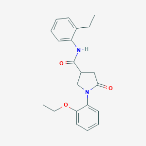 molecular formula C21H24N2O3 B271202 1-(2-ethoxyphenyl)-N-(2-ethylphenyl)-5-oxopyrrolidine-3-carboxamide 