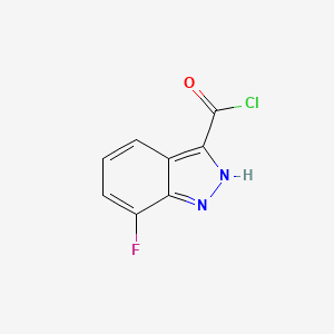 molecular formula C8H4ClFN2O B2712022 7-Fluoro-1H-indazole-3-carbonyl chloride CAS No. 1260829-21-7