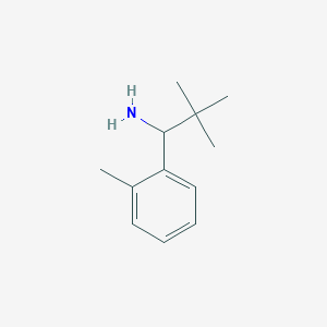 molecular formula C12H19N B2712023 2,2-Dimethyl-1-(2-methylphenyl)propan-1-amine CAS No. 27561-36-0