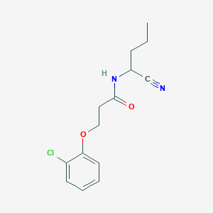 3-(2-chlorophenoxy)-N-(1-cyanobutyl)propanamide