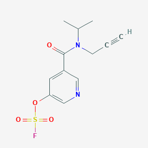 3-Fluorosulfonyloxy-5-[propan-2-yl(prop-2-ynyl)carbamoyl]pyridine