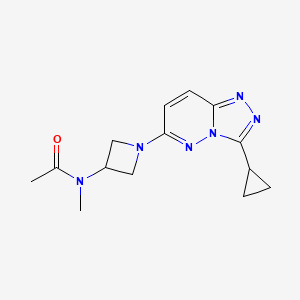 N-[1-(3-Cyclopropyl-[1,2,4]triazolo[4,3-b]pyridazin-6-yl)azetidin-3-yl]-N-methylacetamide