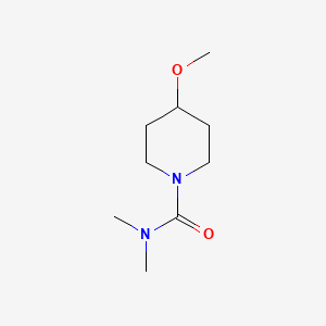 molecular formula C9H18N2O2 B2712032 4-Methoxy-N,N-dimethylpiperidine-1-carboxamide CAS No. 1602175-41-6