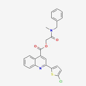 [2-[Benzyl(methyl)amino]-2-oxoethyl] 2-(5-chlorothiophen-2-yl)quinoline-4-carboxylate