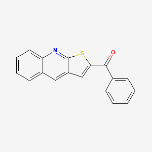 molecular formula C18H11NOS B2712053 苯基(噻吩[2,3-b]喹啉-2-基)甲酮 CAS No. 478260-43-4