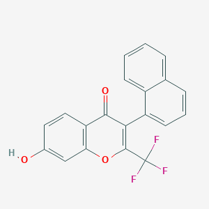 7-hydroxy-3-(naphthalen-1-yl)-2-(trifluoromethyl)-4H-chromen-4-one