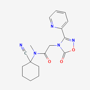 N-(1-cyanocyclohexyl)-N-methyl-2-[5-oxo-3-(pyridin-2-yl)-4,5-dihydro-1,2,4-oxadiazol-4-yl]acetamide