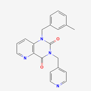 molecular formula C21H18N4O2 B2712085 1-(3-methylbenzyl)-3-(pyridin-4-ylmethyl)pyrido[3,2-d]pyrimidine-2,4(1H,3H)-dione CAS No. 941953-77-1