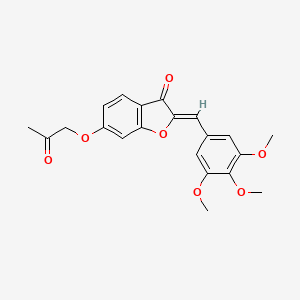 (Z)-6-(2-oxopropoxy)-2-(3,4,5-trimethoxybenzylidene)benzofuran-3(2H)-one