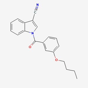 1-[(3-butoxyphenyl)carbonyl]-1H-indole-3-carbonitrile
