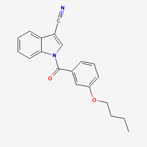 molecular formula C20H18N2O2 B2712093 1-[(3-butoxyphenyl)carbonyl]-1H-indole-3-carbonitrile CAS No. 1992932-68-9