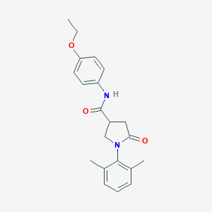 molecular formula C21H24N2O3 B271210 1-(2,6-dimethylphenyl)-N-(4-ethoxyphenyl)-5-oxopyrrolidine-3-carboxamide 