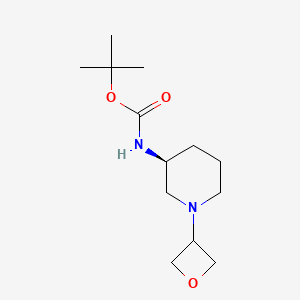 molecular formula C13H24N2O3 B2712102 (S)-tert-Butyl 1-(oxetan-3-yl)piperidin-3-ylcarbamate CAS No. 1349702-30-2