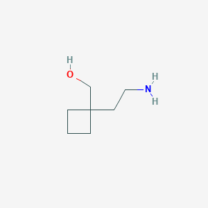 molecular formula C7H15NO B2712115 [1-(2-氨基乙基)环丁基]甲醇 CAS No. 1432480-81-3