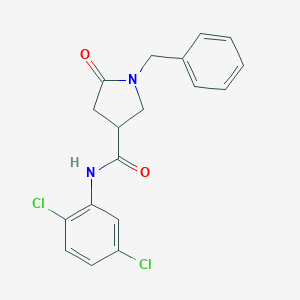 molecular formula C18H16Cl2N2O2 B271212 1-benzyl-N-(2,5-dichlorophenyl)-5-oxopyrrolidine-3-carboxamide 