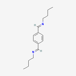 molecular formula C16H24N2 B2712135 (E)-Butyl({4-[(1E)-(butylimino)methyl]phenyl}methylidene)amine CAS No. 1927912-24-0