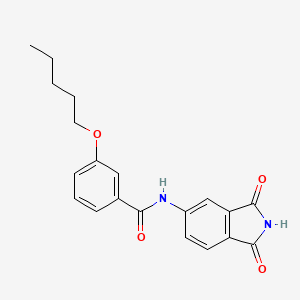 N-(1,3-dioxoisoindolin-5-yl)-3-(pentyloxy)benzamide